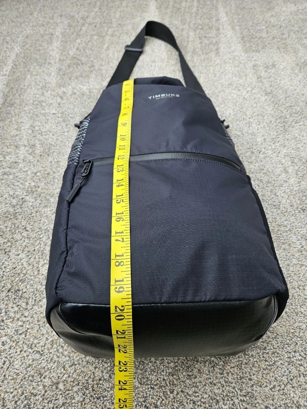 Timbuk2 Lightweight Pannier Bag Jet Black Commuter Messenger Backpack Waterproof